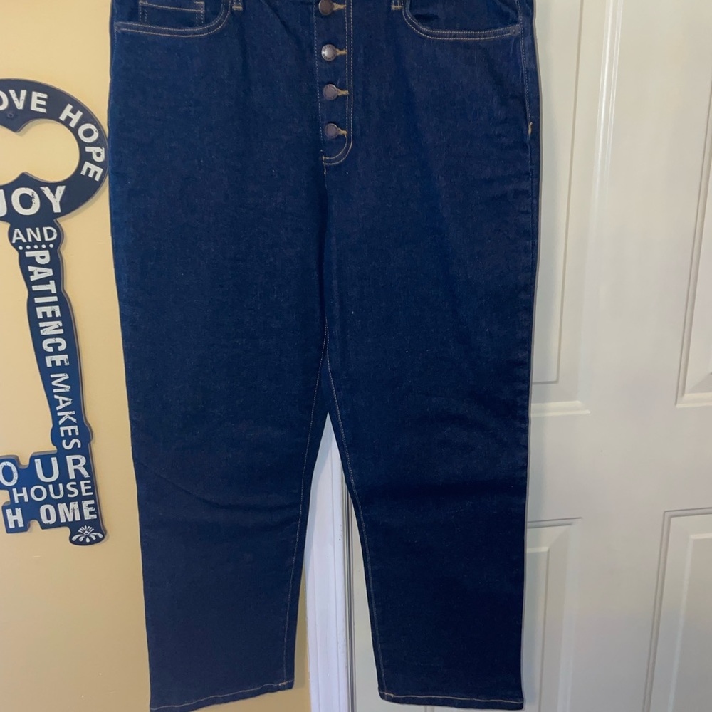 Stylish Button Down Crop Jeans by Joe Fresh